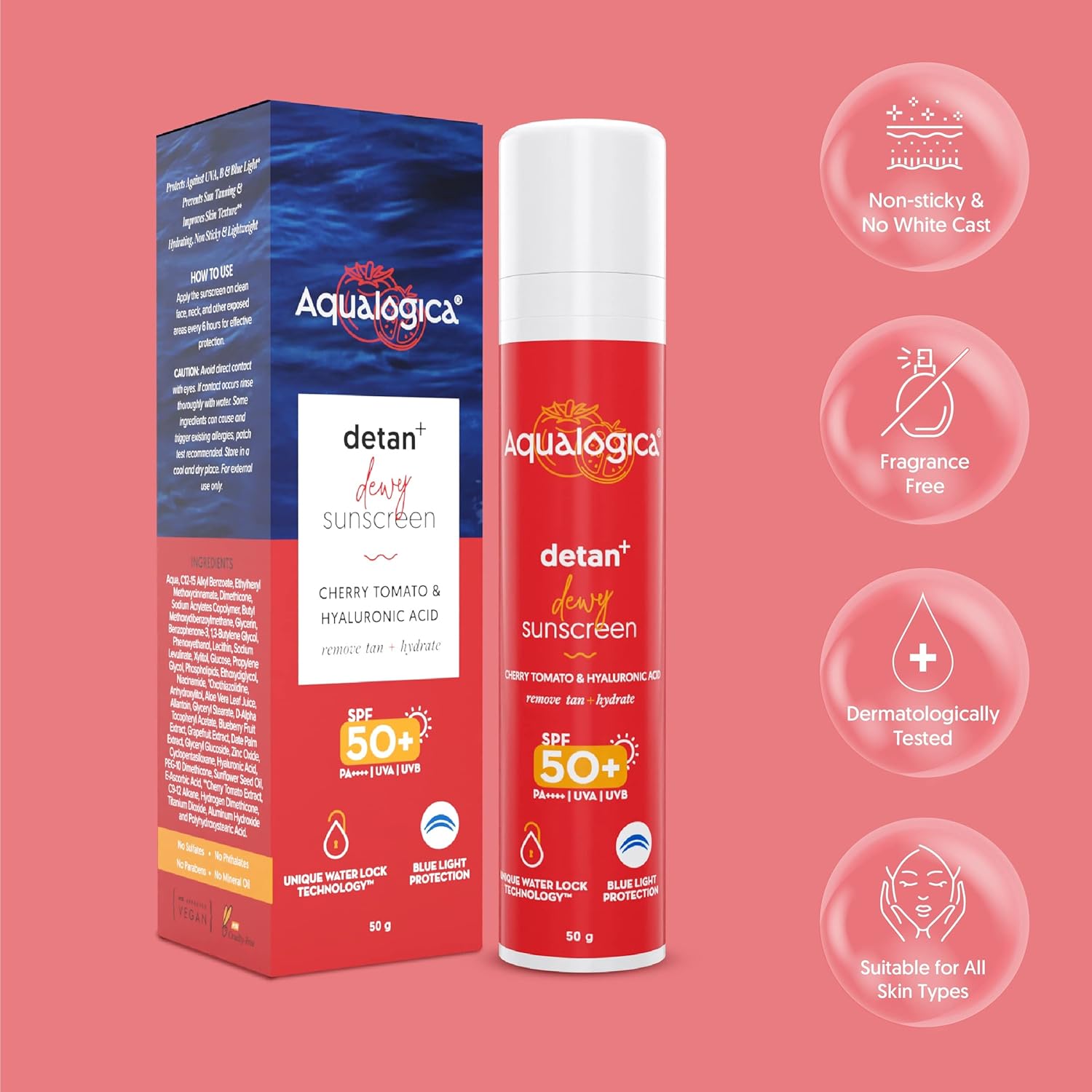 AUALOGICA DETAN + DEWY SUNSCREEN 80 GM