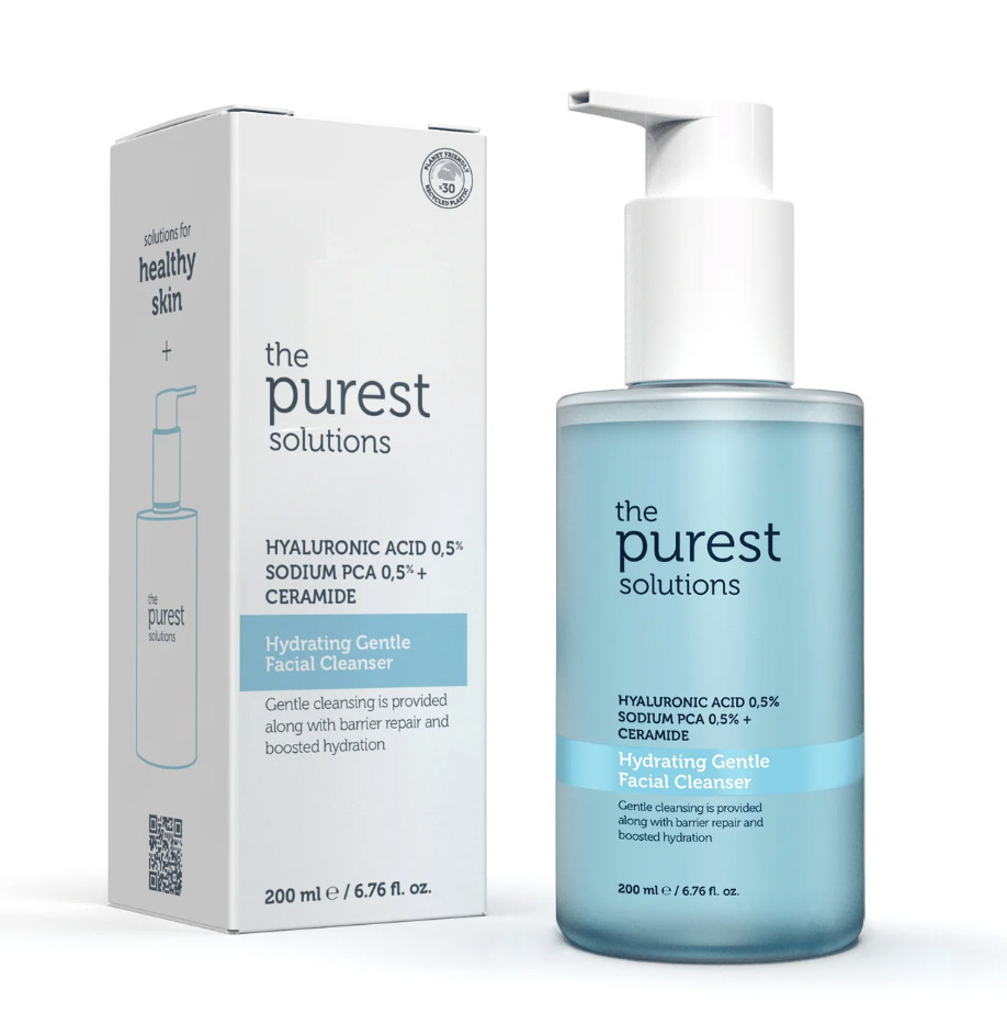 THE PUREST SOLUTIONS HYDRATING GENTLE FACIAL CLEANSER %0,5 HYALURONIC ACID %0.5 SODIUM PCA CERAMIDE 200ML