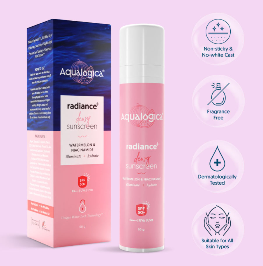 AQUALOGICA RADIANCE + DEWY SUNSCREEN 50 GM