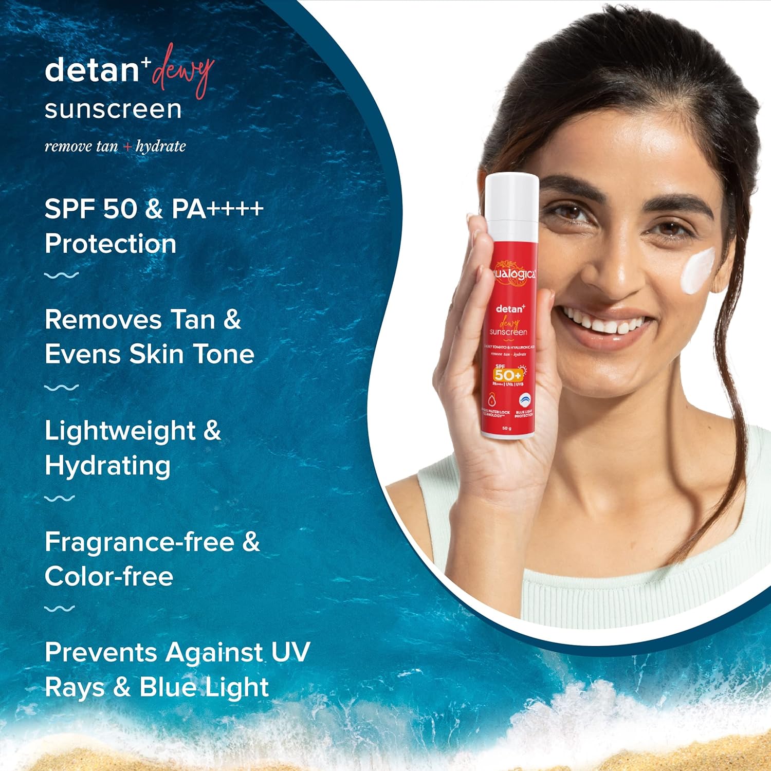 AUALOGICA DETAN + DEWY SUNSCREEN 80 GM