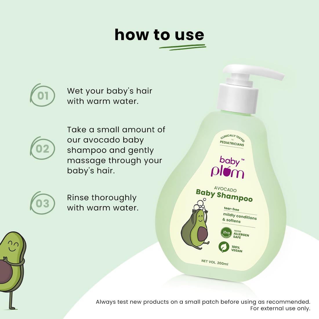 BABY PLUM AVOCADO BABY SHAMPOO 200 ML