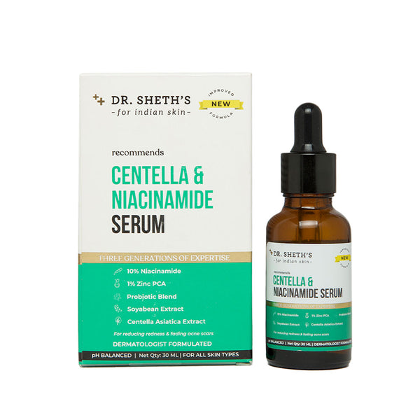 DR. SHETH CENTELLA & 10% NIACINAMIDE SERUM 30 ML