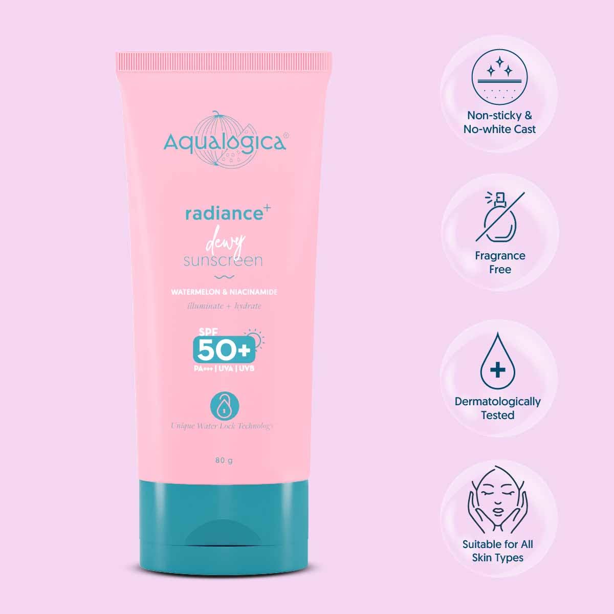 AQUALOGICA RADIANCE + DEWY SUNSCREEN 80 GM