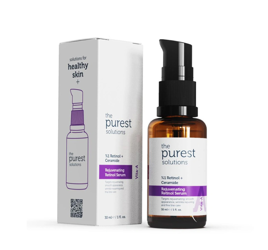 THE PUREST SOLUTIONS REJUVENATING RETINOL SERUM 1% RETINOL + CERAMIDE 30ML