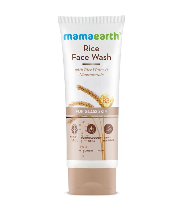 Mamaearth Rice Face Wash With Rice Water & Niacinamide for Glass Skin - 100ml