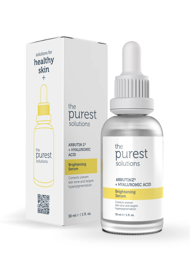 THE PUREST SOLUTIONS ARBUTIN 2% + HYALURONIC ACID BRIGHTENING SERUM 30ML