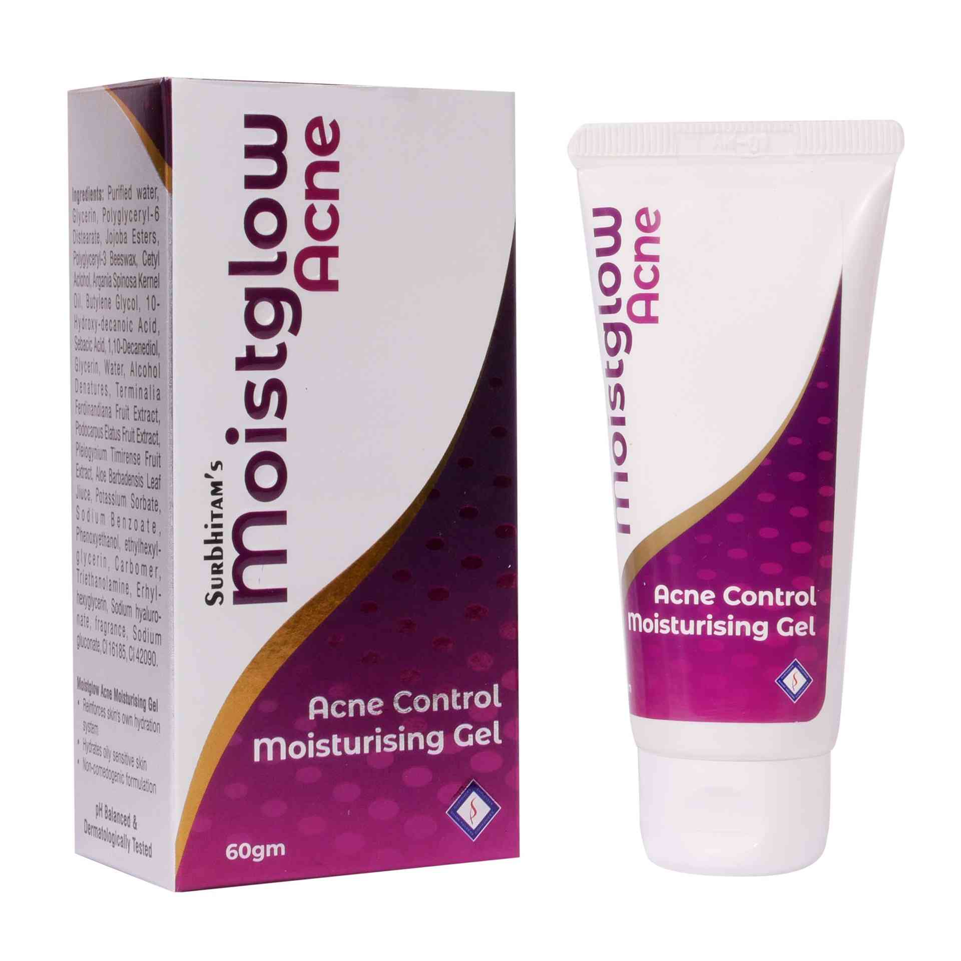 SURBHITAM MOISTGLOW ACNE CONTROL MOISTURISING GEL 50 GM