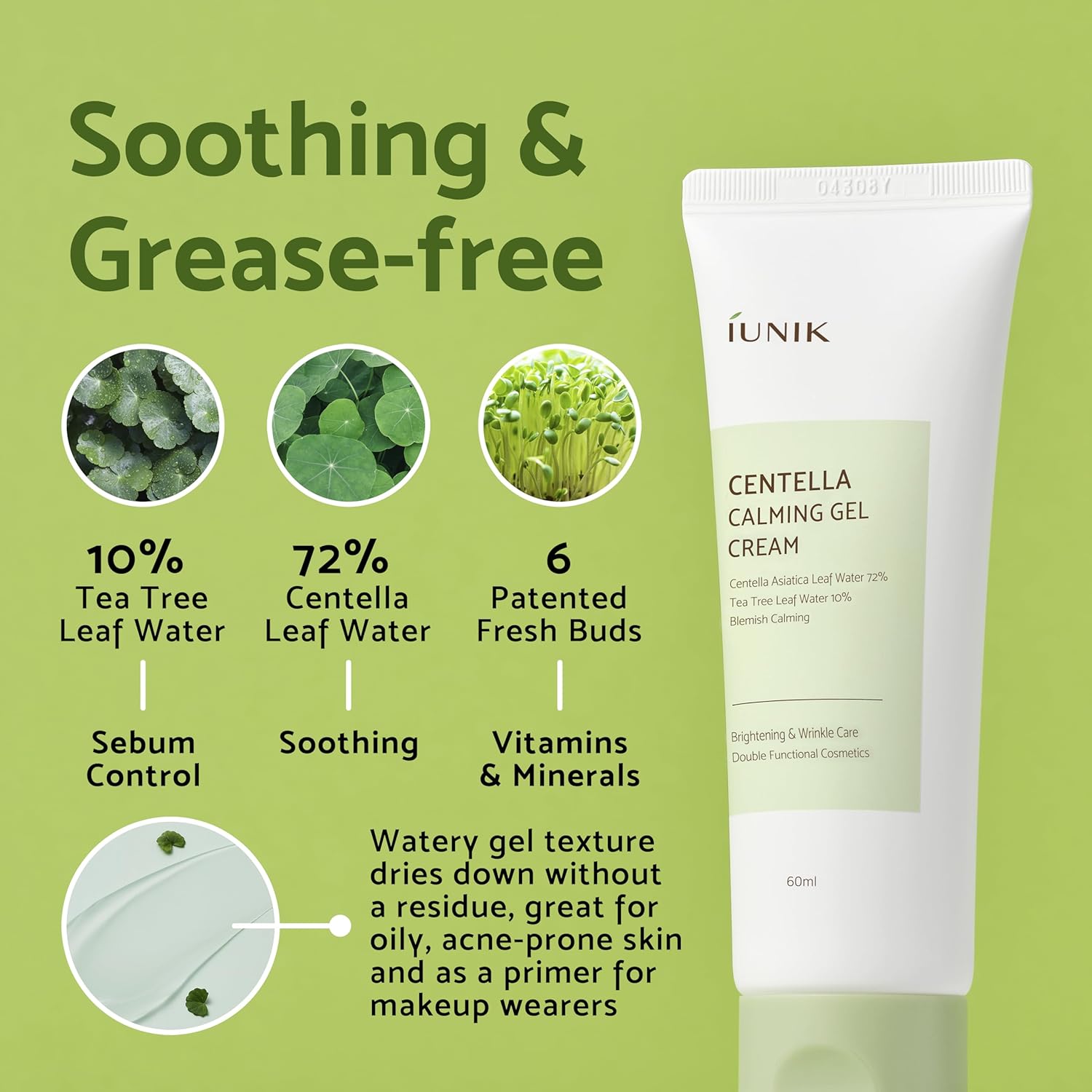 LUNIK CENTELLA CALMING GEL CREAM 60 ML