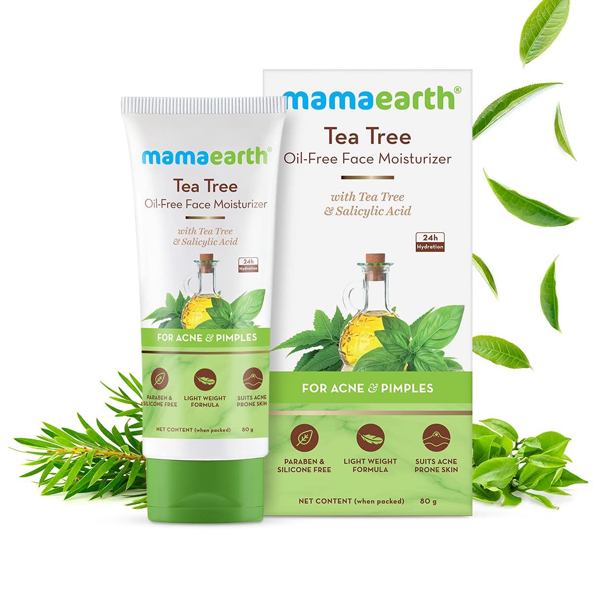 mamaearth Tea Tree Oil Free Face Moisturizer-80ml