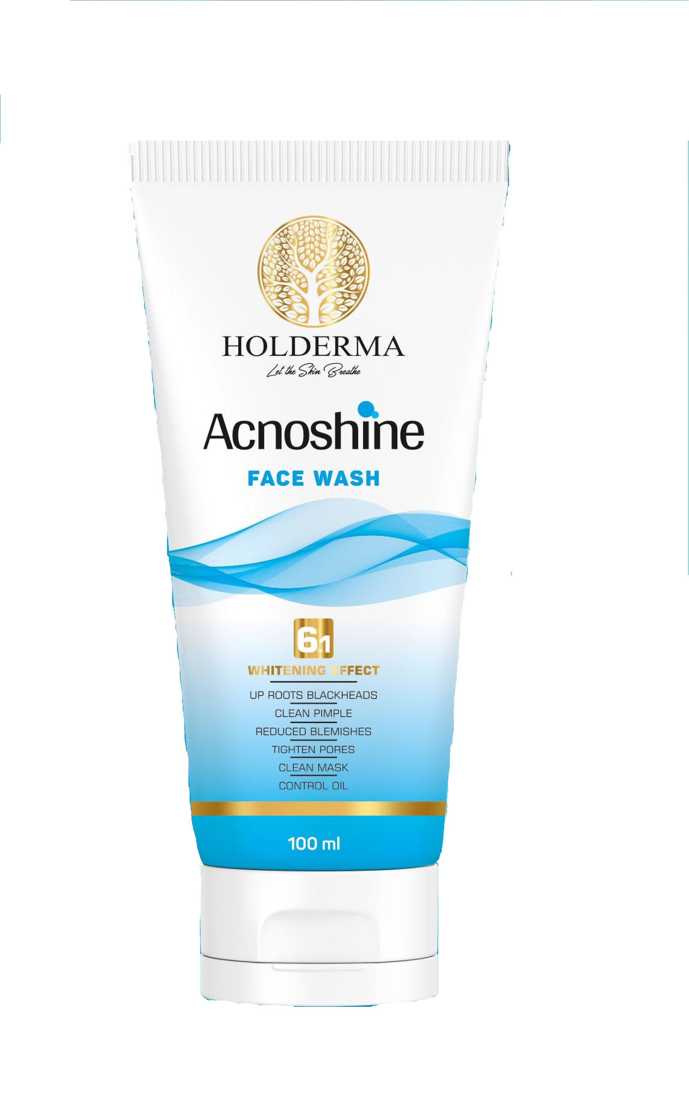 HOLDERMA ACNOSHINE FACEWASH 100ML