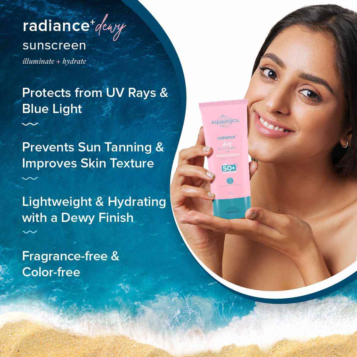 AQUALOGICA RADIANCE + DEWY SUNSCREEN 80 GM