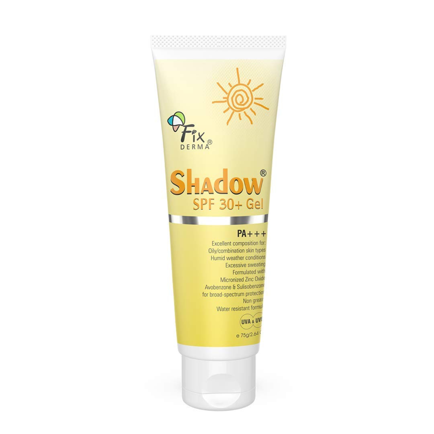 Fixderma shadow 30+spf A Gel