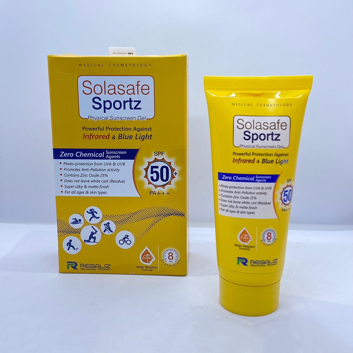 Solasafe SPORTZ Physical Sunscreen SPF 50 Gel 50gm