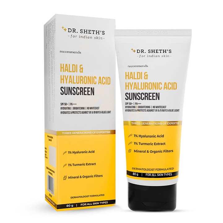  DR. SHETH HALDI & HYALURONIC ACID SUNSCREEN 50 GM