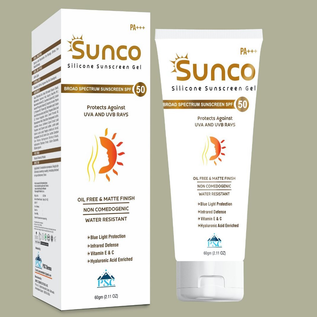 SUNCO SILICON GEL SPF50, 60 GM