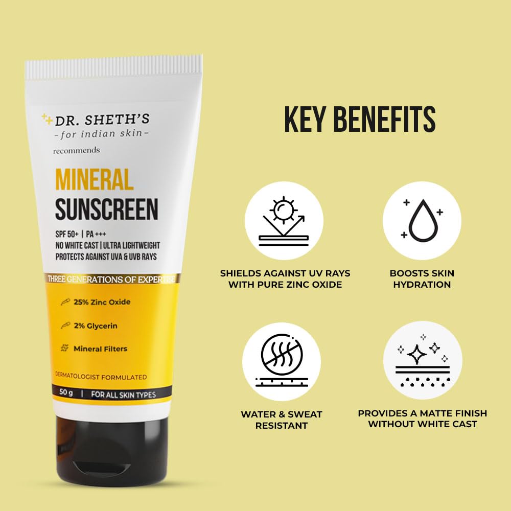 DR. SHETH MINERAL SUNSCREEN 50 GM