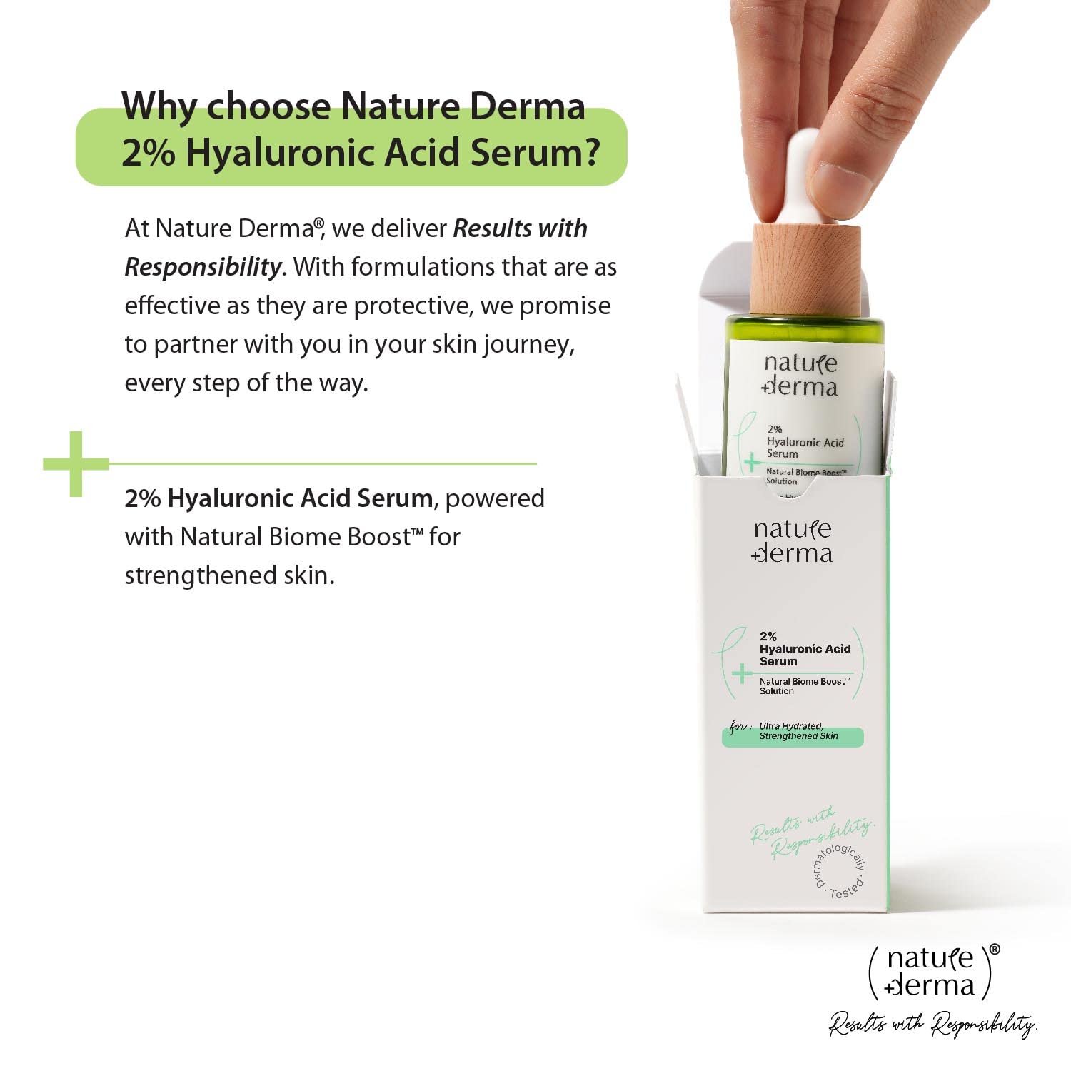 NATURE DERMA 2% HYALURONIC ACID SERUM FOR INTENSE HYDRATION 30 ML 