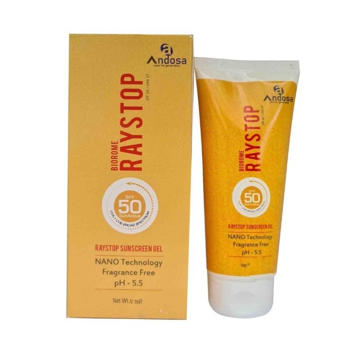 Raystop Sunscreen Gel, Spf 50, 50 Gm