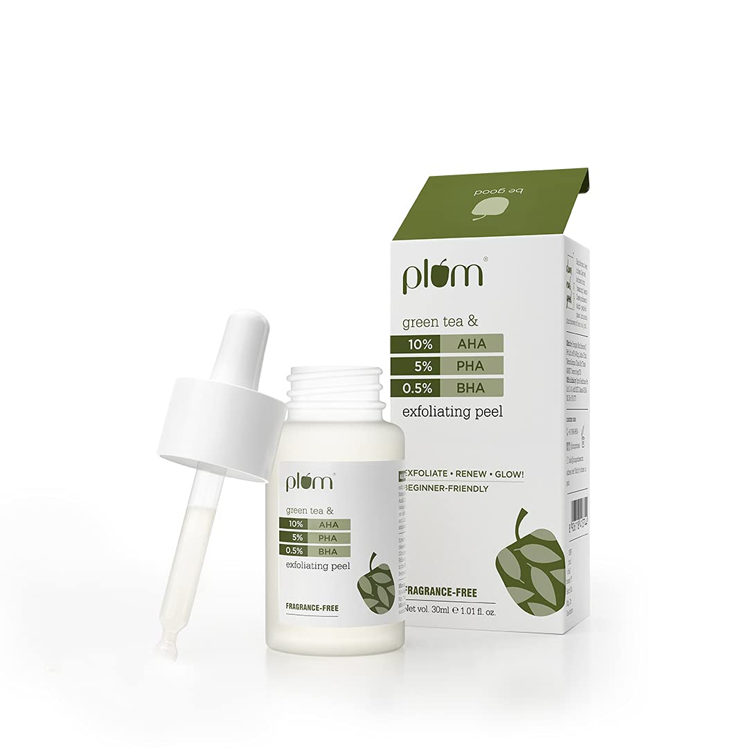 PLUM 10% AHA + 5% PHA + 0.5% BHA EXFOLIATING PEEL WITH GREEN TEA - 30ML 