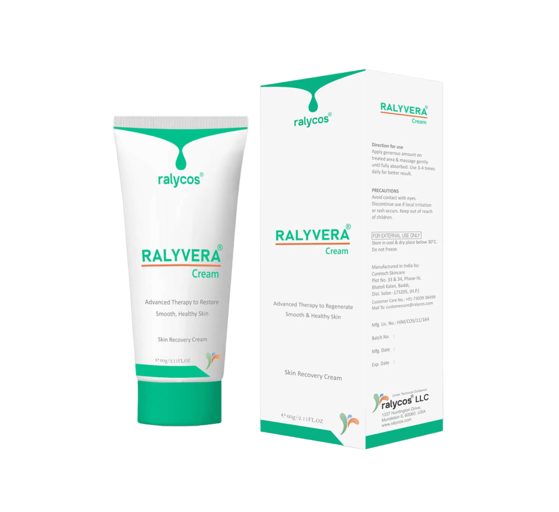 RALYCOS RALYVERA CREAM 60 GM