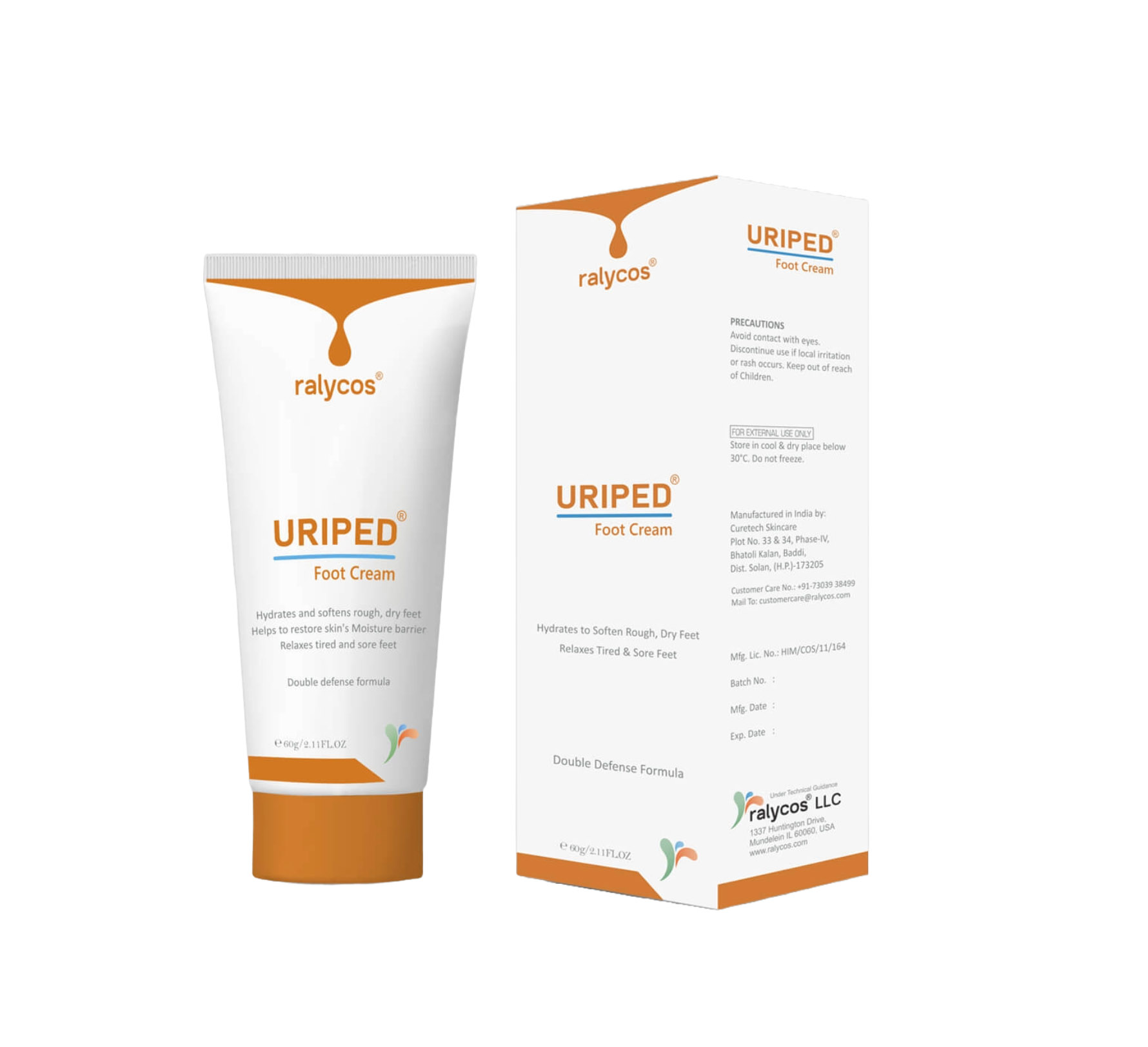 RALYCOS URIPED FOOT CREAM 60 GM