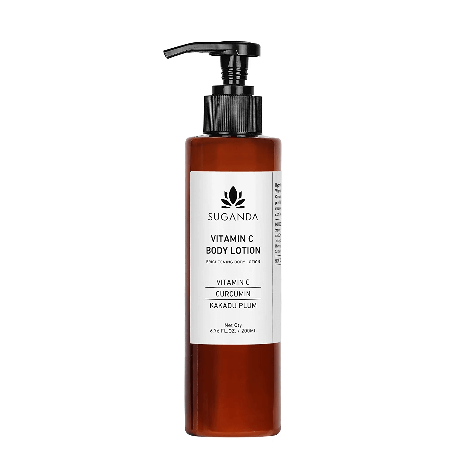 SUGANDA VITAMIN C BODY LOTION FOR GLOWING SKIN WITH KAKADU PLUM, NIACINAMIDE & CURCUMIN - 200ML