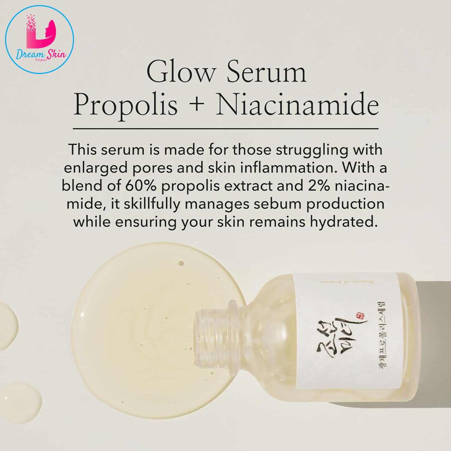 BEAUTY OF JOSEONS - GLOW SERUM ; PROPLIS + NIACINAMIDE 30 MLBEAUTY OF JOSEONS - GLOW SERUM ; PROPLIS + NIACINAMIDE 30 ML