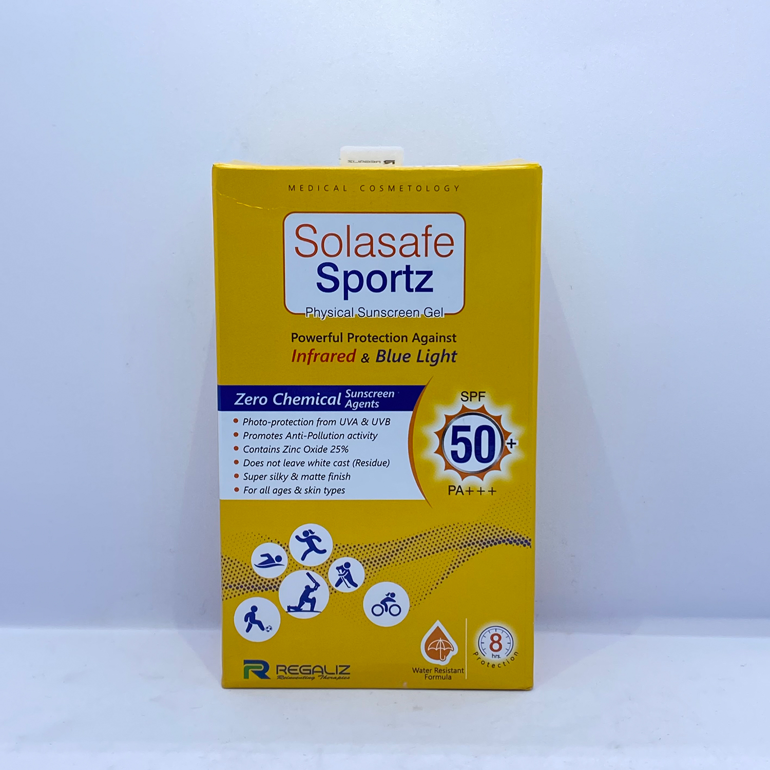 Solasafe SPORTZ Physical Sunscreen SPF 50 Gel 50gm