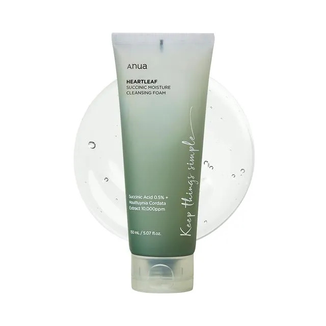 ANNUA - HEARTLEAF SUCCINIC MOISTURE CLEANSING FOAM 150 ML