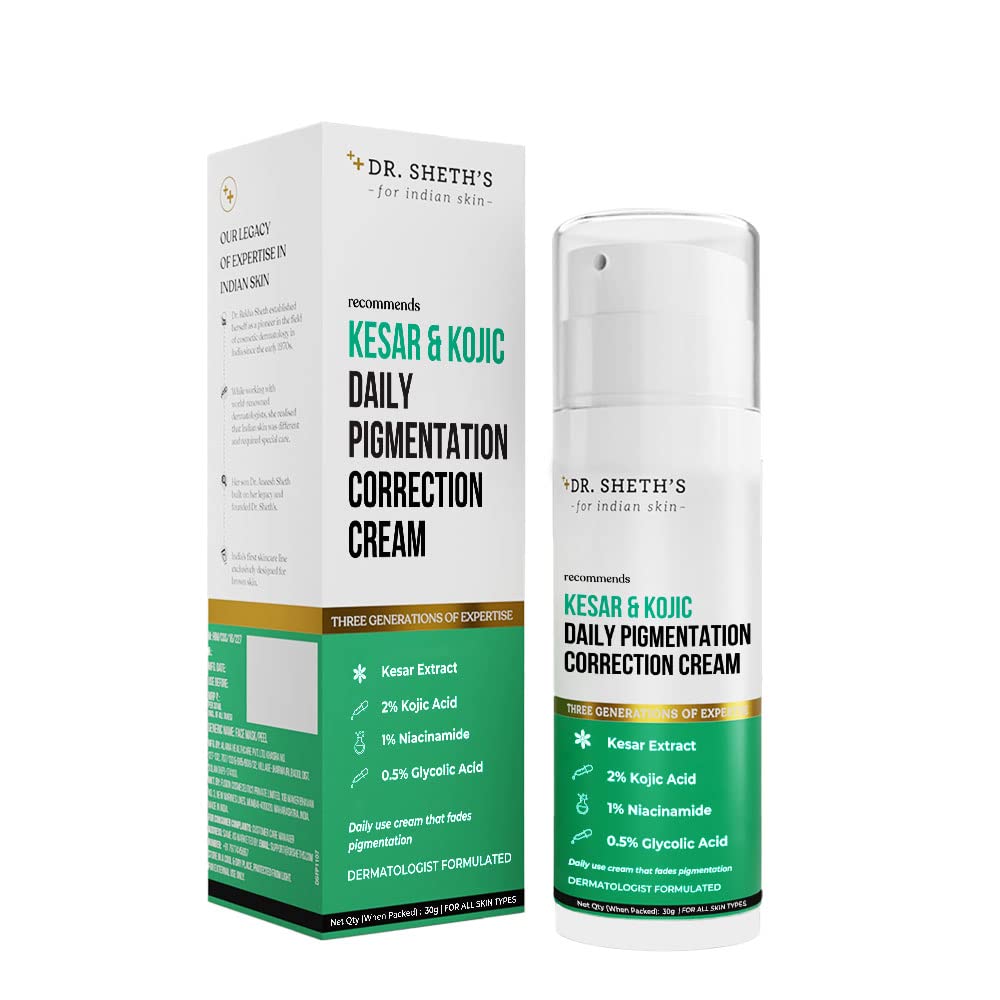 DR. SHETH KESAR & KOJIC DAILY PIGMENTATION CORRECTION CREAM- 30G