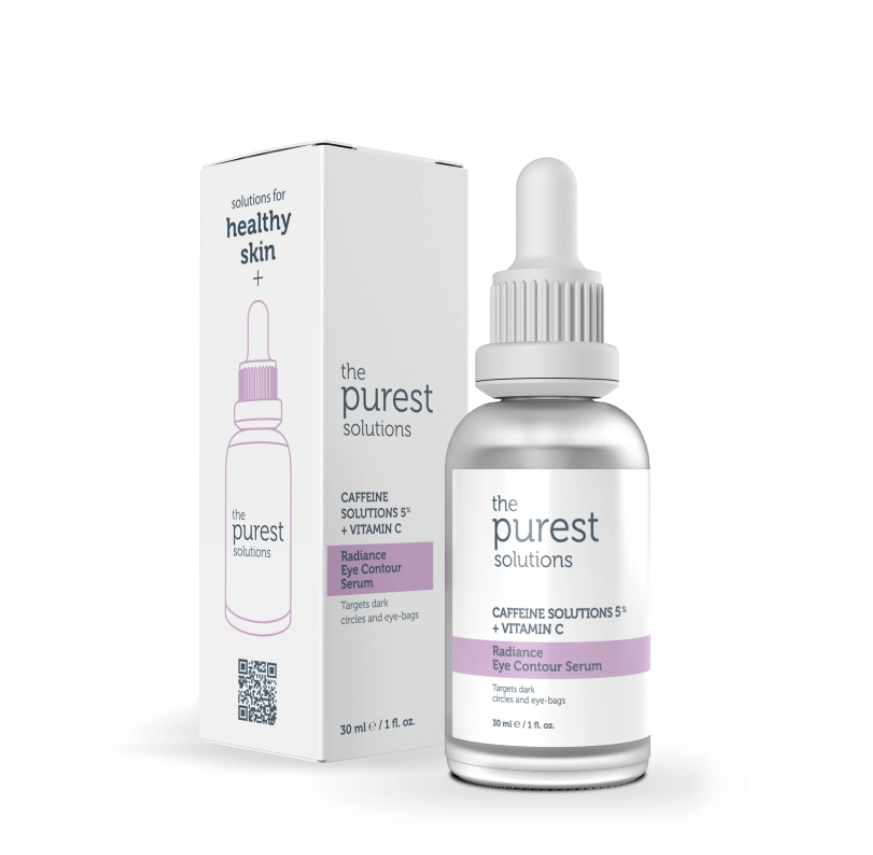 THE PUREST SOLUTIONS CAFFEINE 5% + VITAMIN C RADIANCE EYE CONTOUR SERUM 30ML