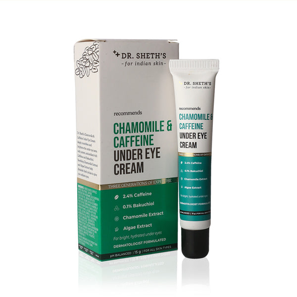 DR. SHETH CHAMOMILE & CAFFEINE UNDER EYE CREAM - 15 GM