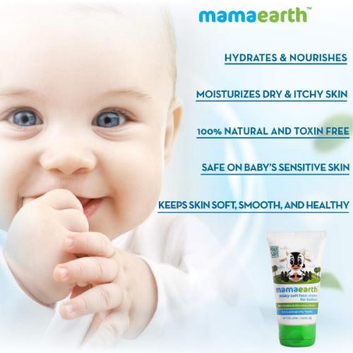 Mamaearth Milky Soft Baby Face Cream with Muru Muru Butter 60gm