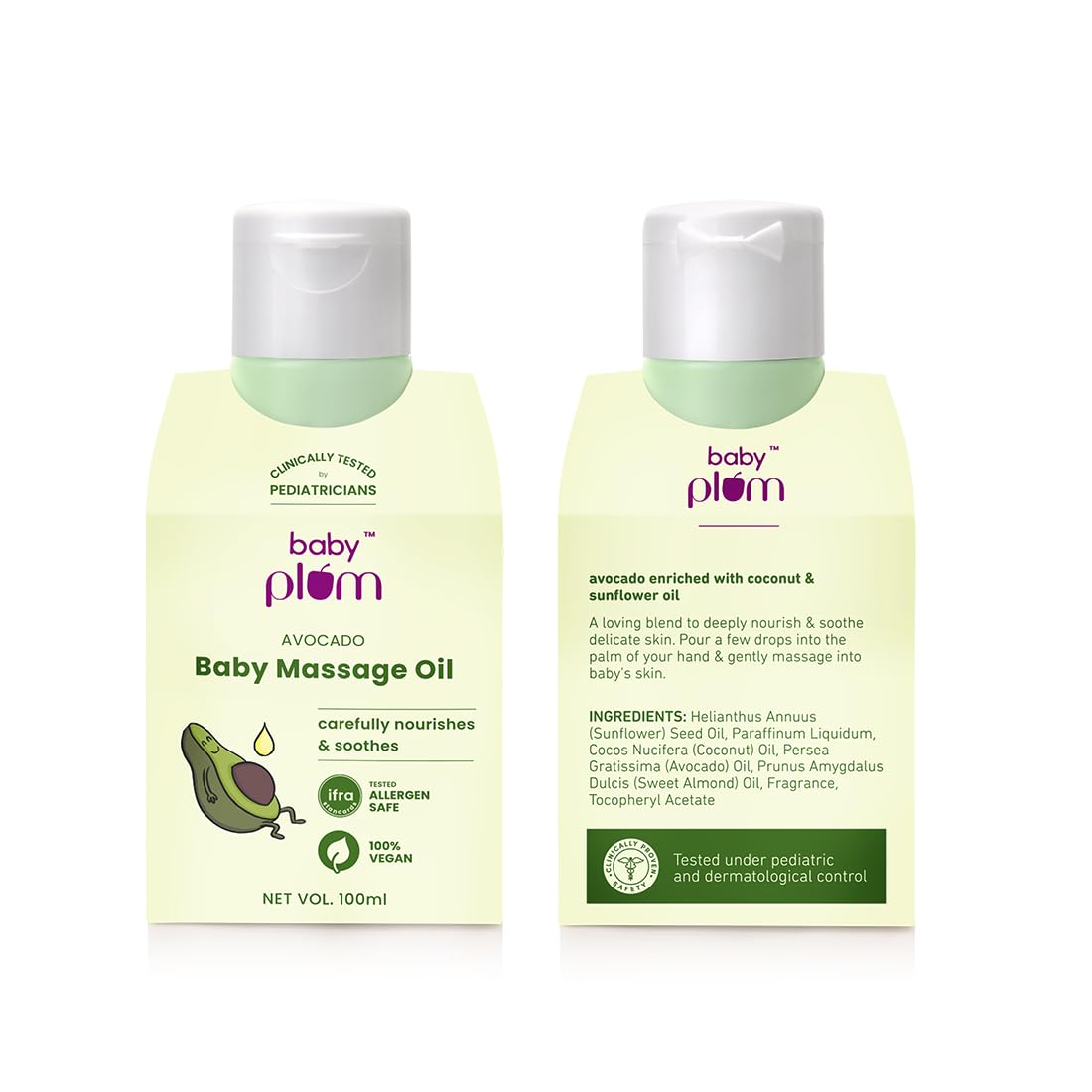 BABY PLUM AVOCADO BABY MASSAGE OIL 100 ML 