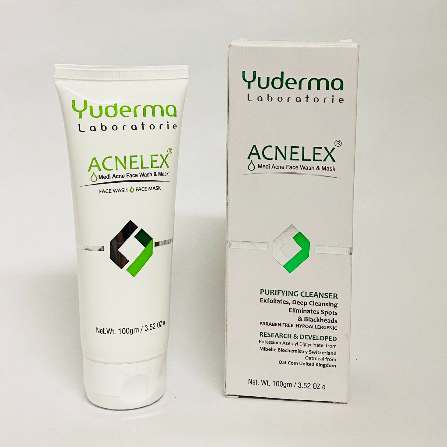 YOUDERMA ACNELEX MEDI ACNE FACE WASH AND MASK 100 GM