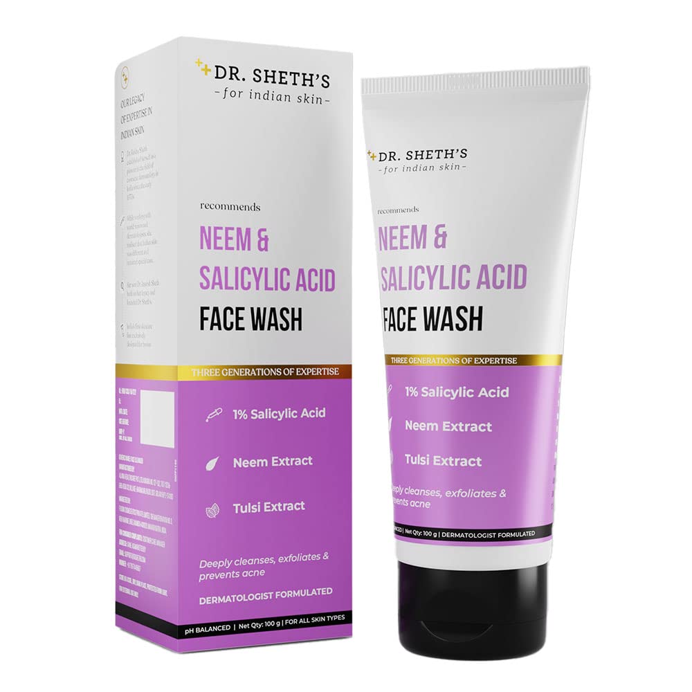 DR. SHETH NEEM & SALICYLIC ACID FACE WASH - 100 GM