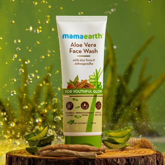 mama earth aloe vera facewash