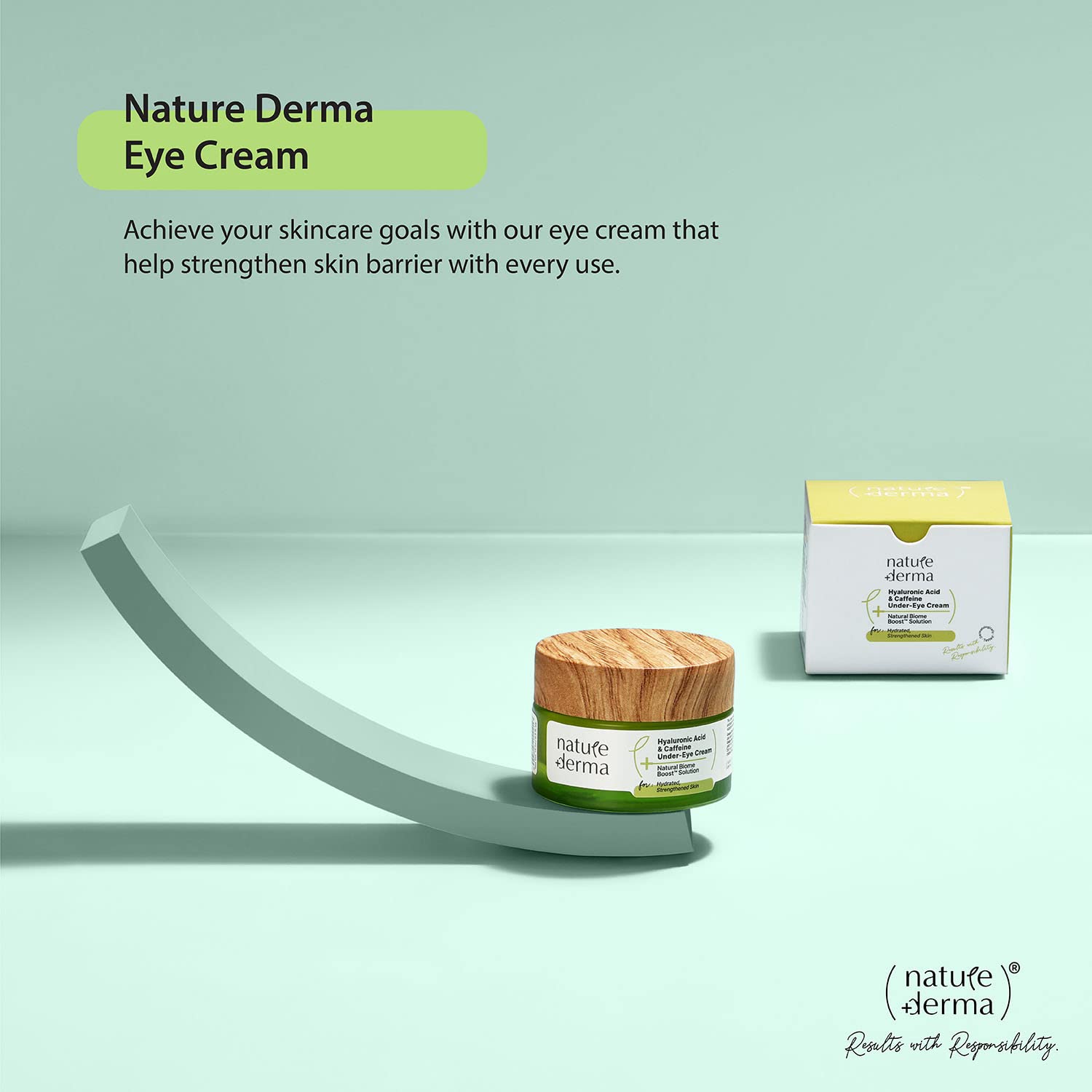 NATURE DERMA 5% CAFFEINE AND HYALURONIC ACID UNDER EYE CREAM 15 ML