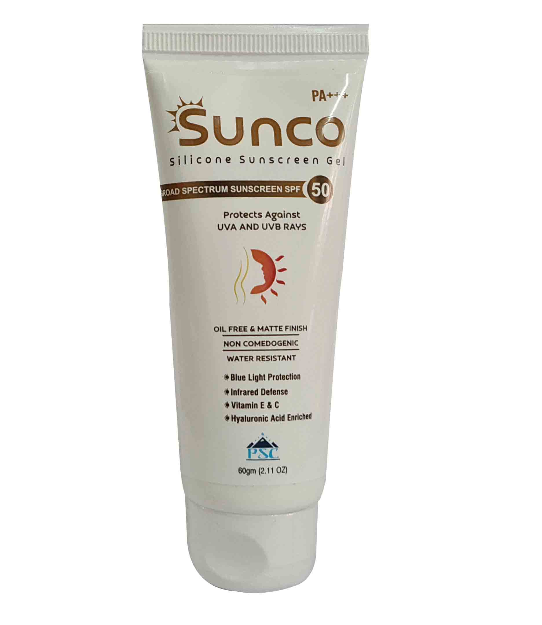 SUNCO SILICON GEL SPF50, 60 GM