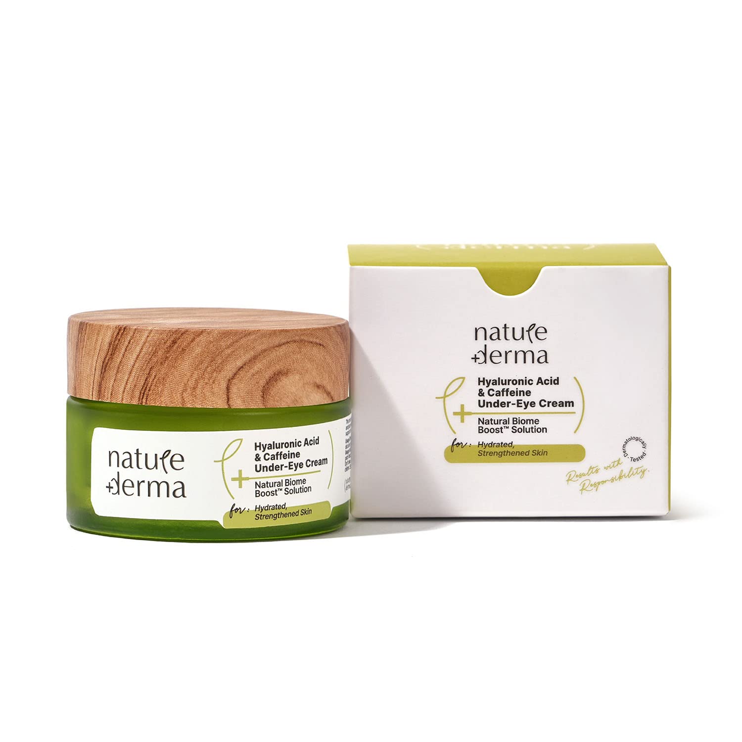 NATURE DERMA 5% CAFFEINE AND HYALURONIC ACID UNDER EYE CREAM 15 ML