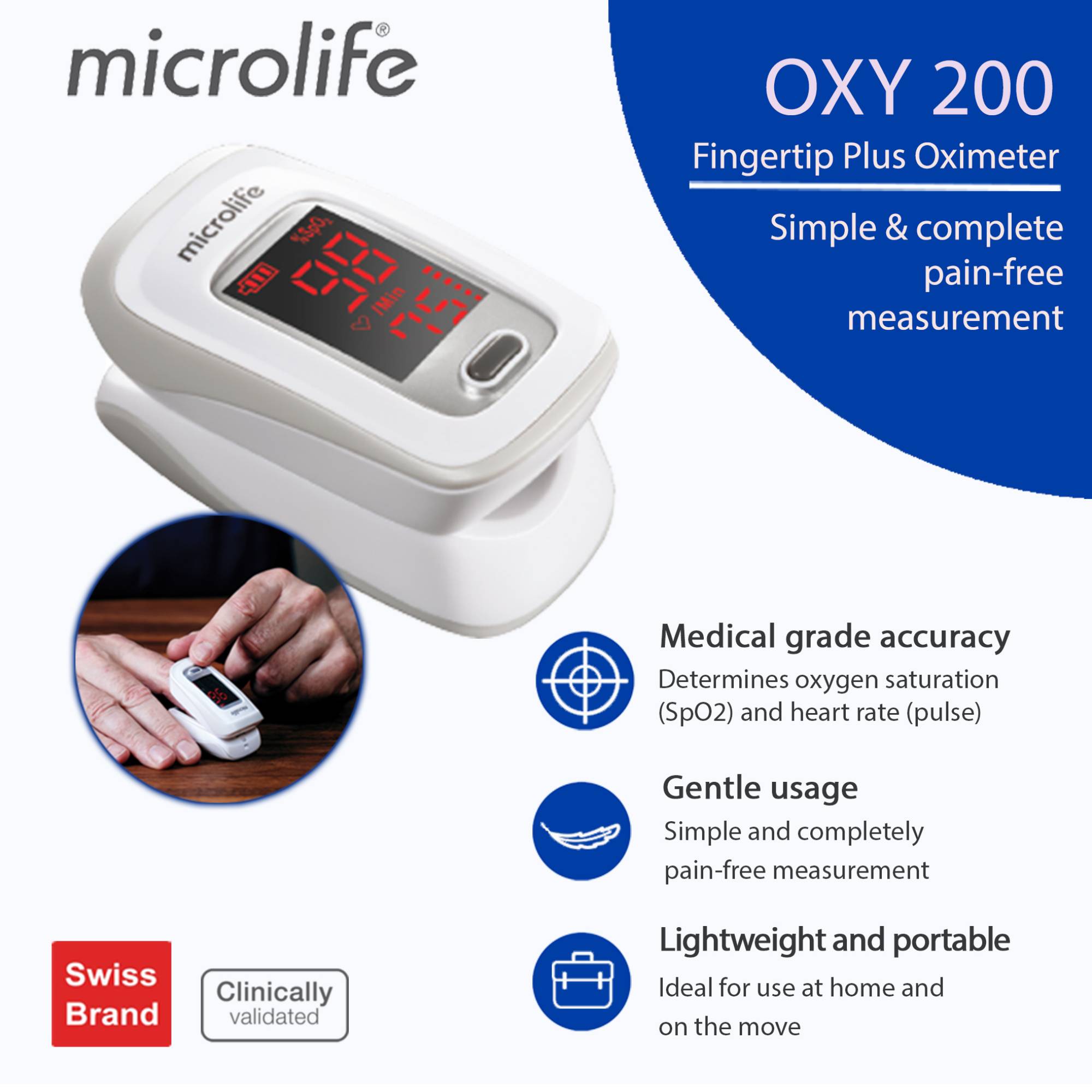 Microlife Fingertip Pulse Oximeter OXY-200