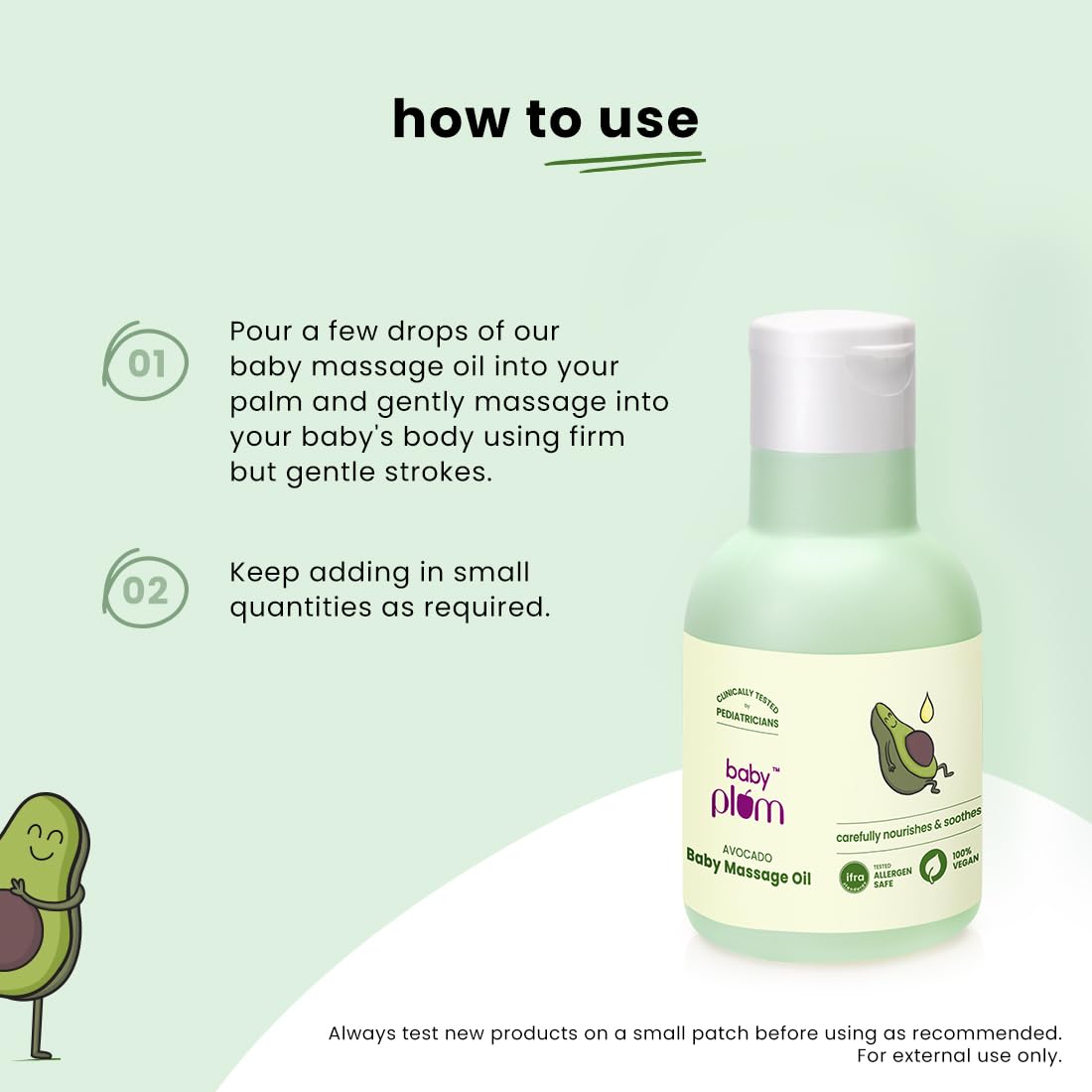 BABY PLUM AVOCADO BABY MASSAGE OIL 100 ML 