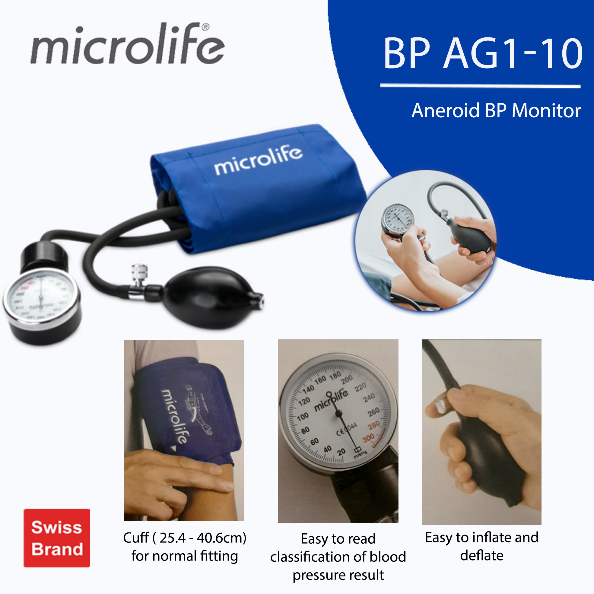 Microlife BP Machine Aneroid Bpagi-10 Blood Pressure Monitor