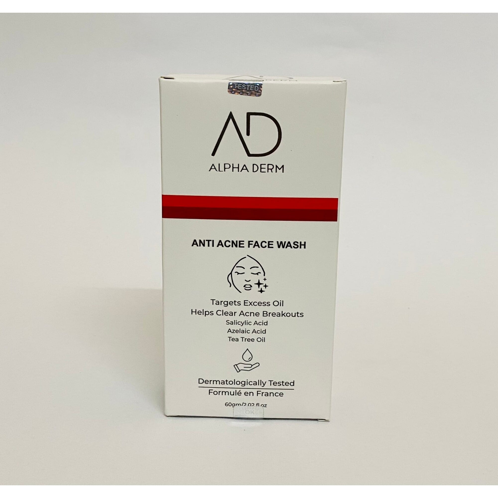 ALPHA DERMA ANTI ACNE FACE WASH 60 GM