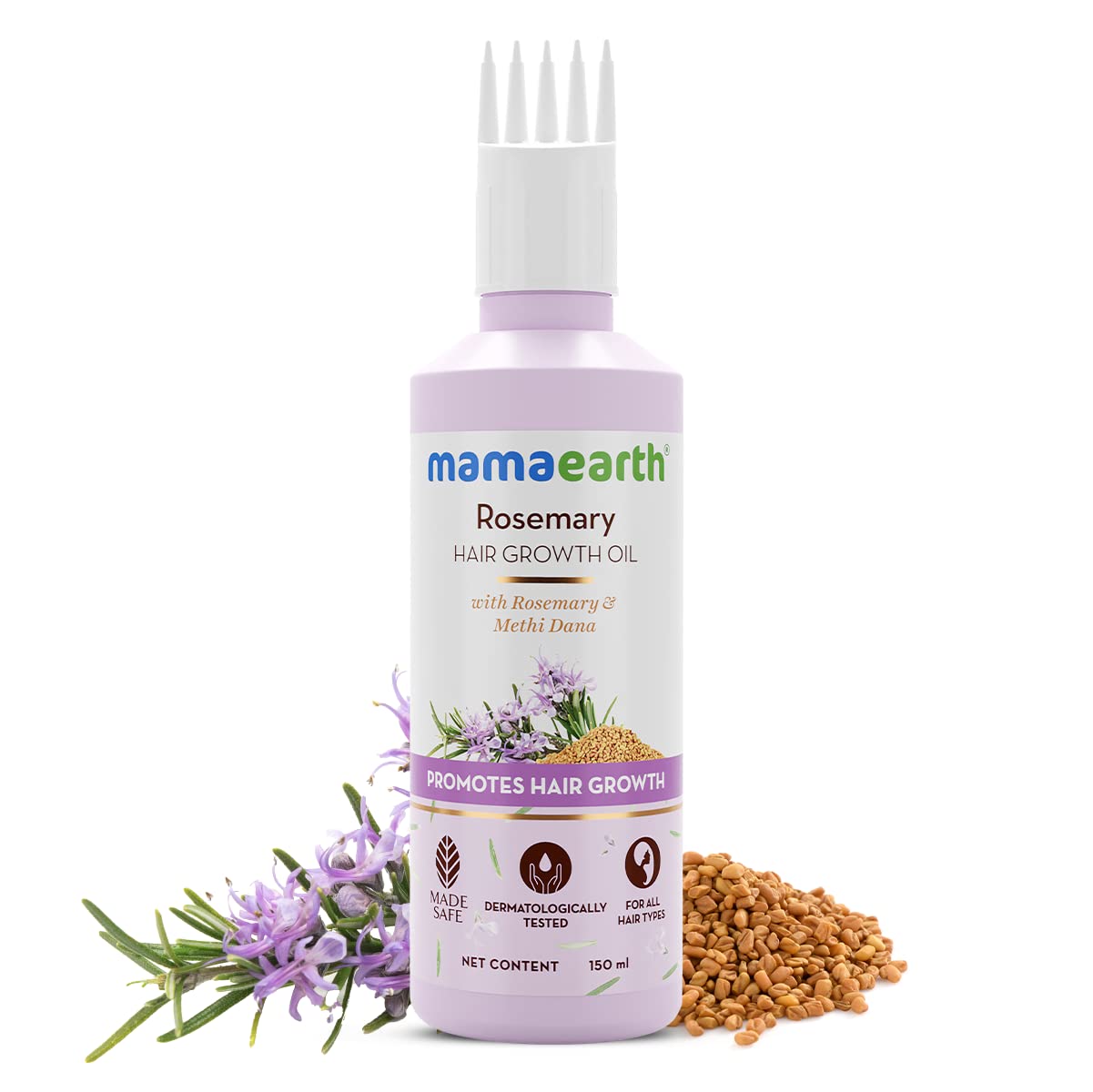 Mamaearth Rosemary Hair Growth Oil with Rosemary & Methi Dana for Promoting Hair Growth 150ml 