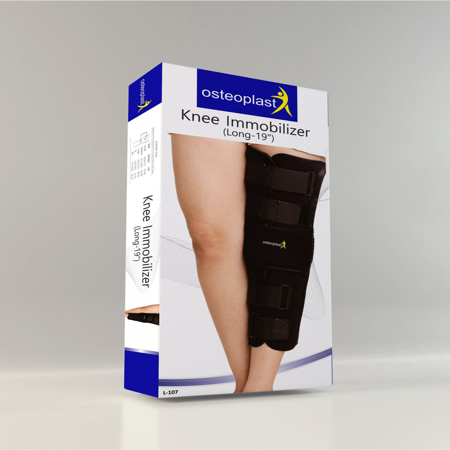 KNEE IMMOBILIZER LONG 19 (BIG)