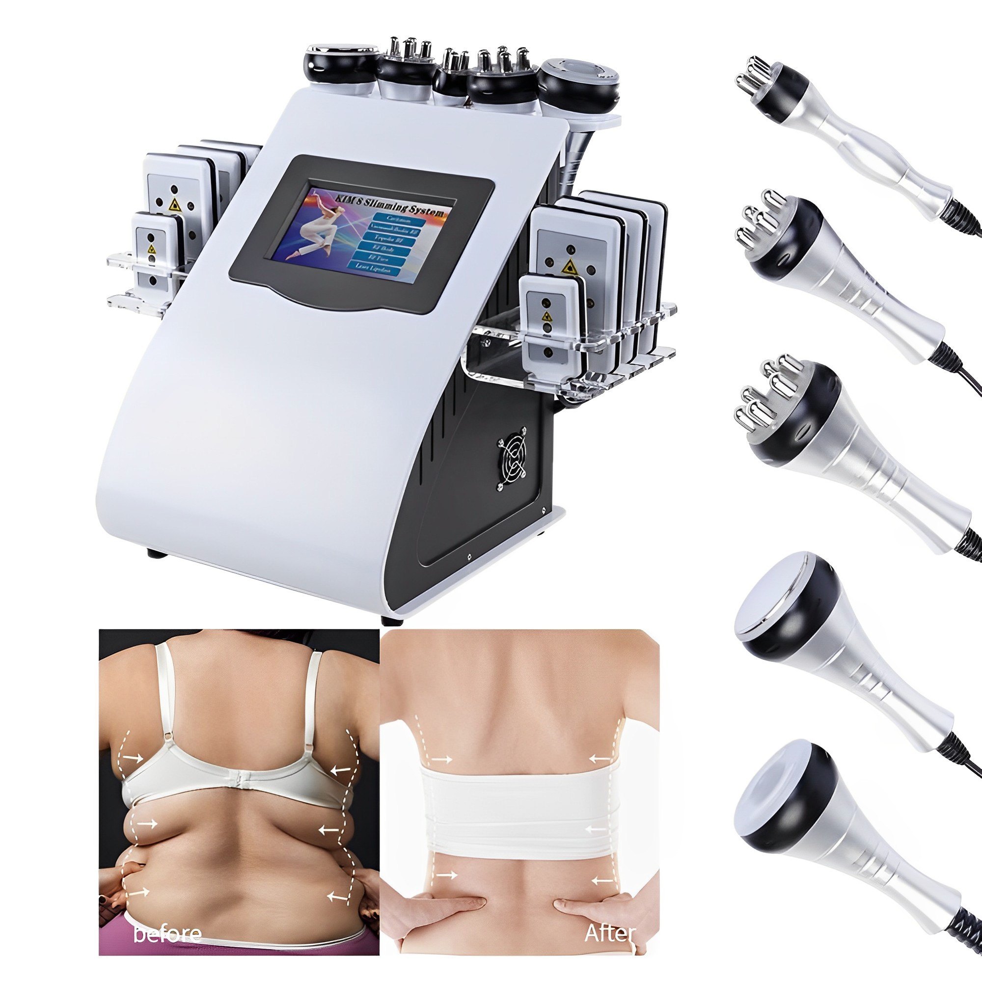 ACS CRF Lipo Slimming Machine with Cavitation and Multi Polar RF