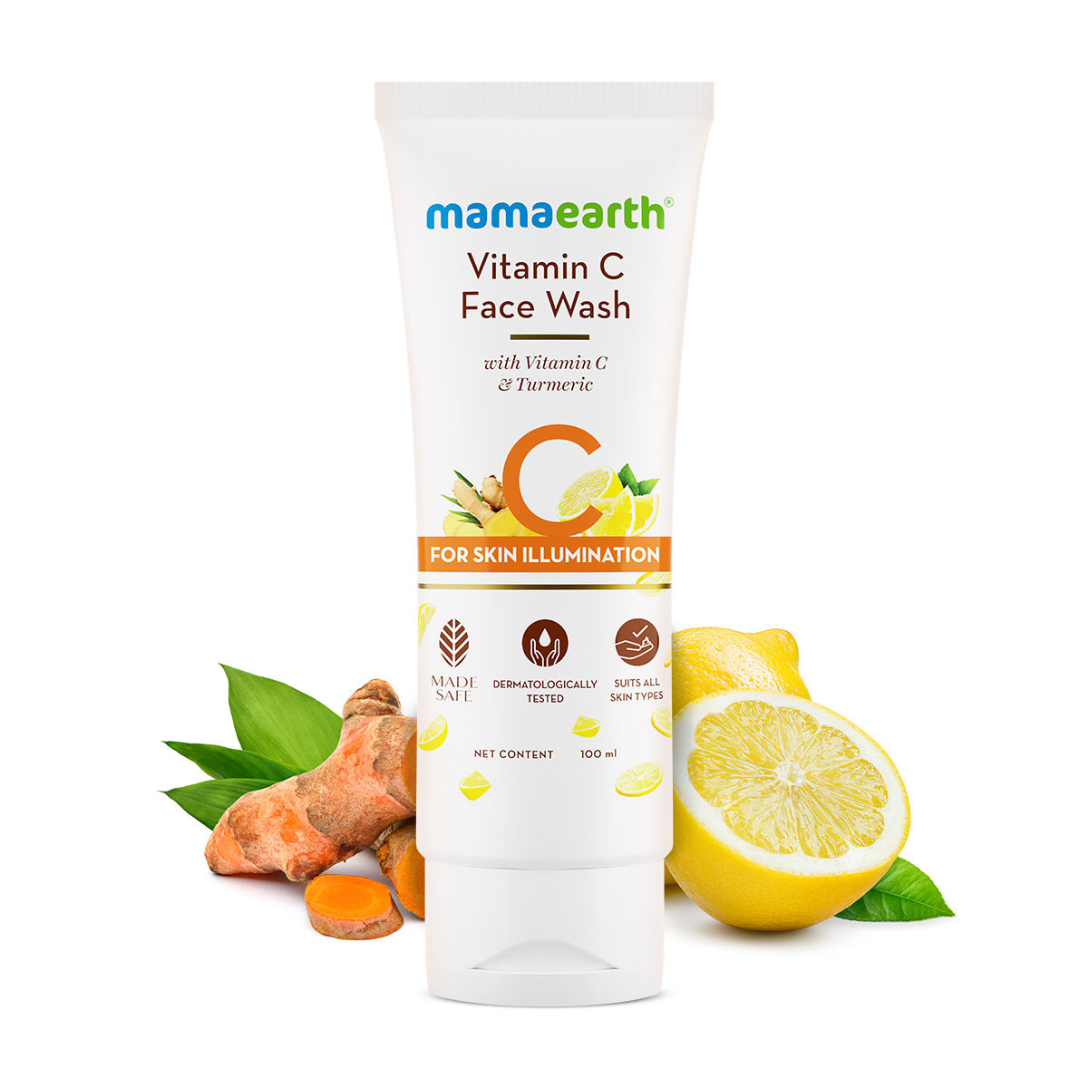 Mamaearth Vitamin C Face Wash With Vitamin C & Turmeric for Skin Illumination - 100gm