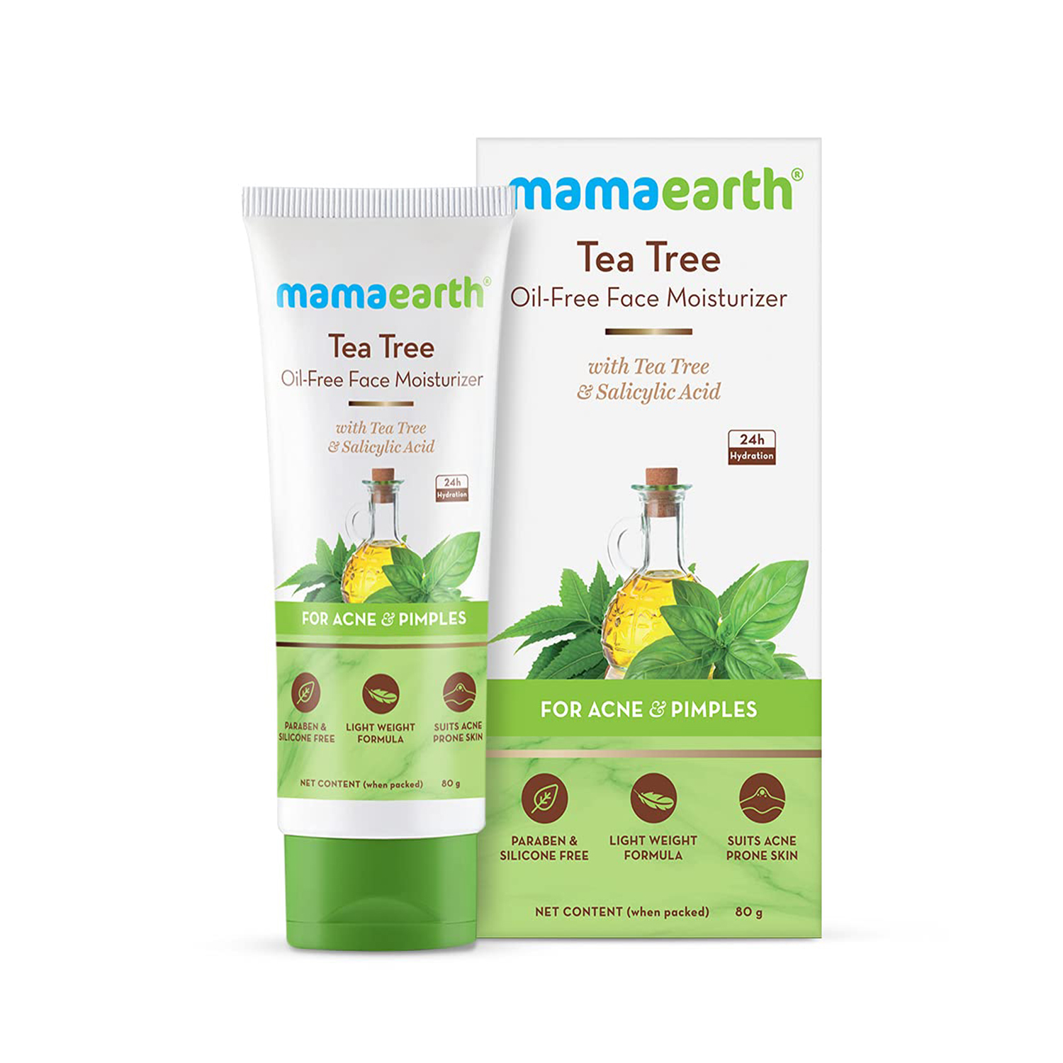 Mamaearth Tea Tree Oil Free Face Moisturizer 80gm