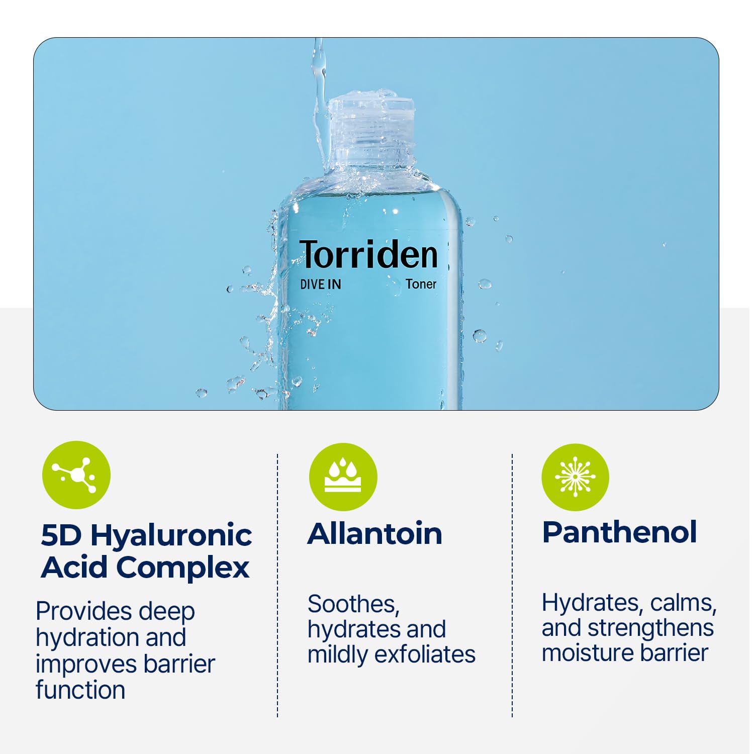 TORRIDEN - DIVE-IN LOW MOLECULE HYALURONIC ACID TONER 300ML